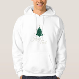 Minimalistischer Sapin mit raffiniertem Silbertext Hoodie