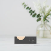 Minimalistischer sauberer eleganter mini visitenkarte (Stehend Vorderseite)