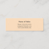 Minimalistischer sauberer eleganter mini visitenkarte (Rückseite)