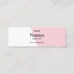 Minimalistischer sauberer mini visitenkarte