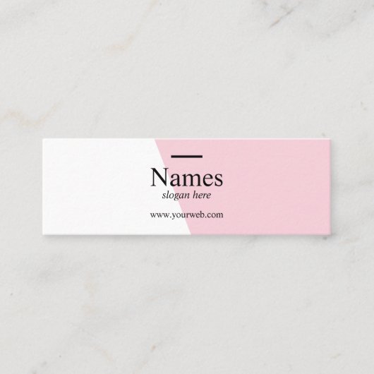 Minimalistischer sauberer mini visitenkarte (Vorderseite)