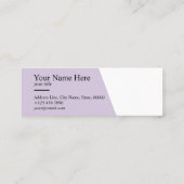 Minimalistischer sauberer mini visitenkarte (Rückseite)