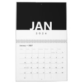 Minimalistischer sauberer moderner Design-Kalender Kalender (Jan 2027)