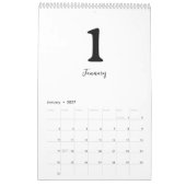 Minimalistischer sauberer moderner Design-Kalender Kalender (Jan 2027)
