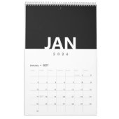 Minimalistischer sauberer moderner Design-Kalender Kalender (Jan 2027)