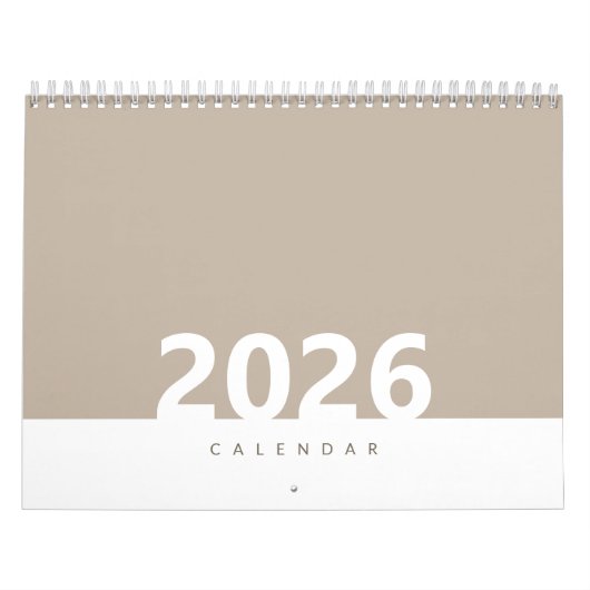 Minimalistischer sauberer moderner Farbdesign-Kale Kalender (Titelbild)