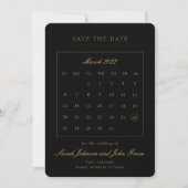 Minimalistischer Save the Date Kalender (Vorderseite)