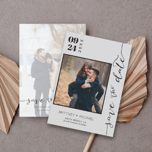 Minimalistischer Save-the-Date-Kalender Save The Date