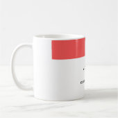 Minimalistischer Schlichter Beruflicher Name Kaffeetasse (Links)