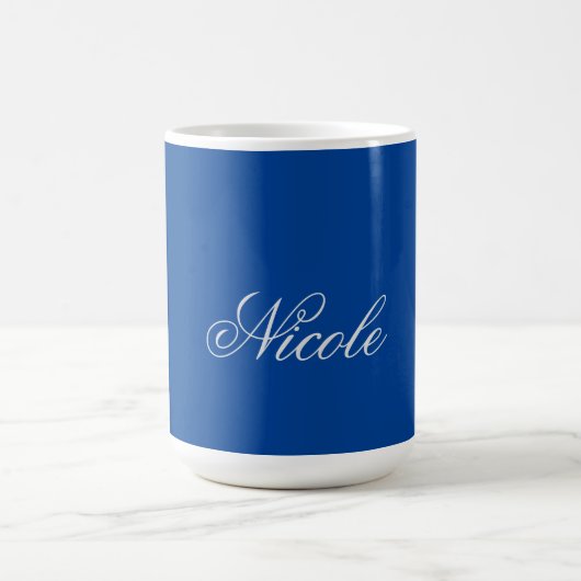 Minimalistischer Schlichter handgeschriebener Eige Kaffeetasse (Mittel)