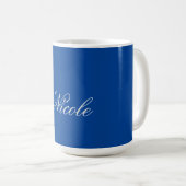 Minimalistischer Schlichter handgeschriebener Eige Kaffeetasse (VorderseiteRechts)