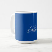 Minimalistischer Schlichter handgeschriebener Eige Kaffeetasse (Vorderseite Links)