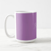 Minimalistischer Schlichter handgeschriebener Name Kaffeetasse (Links)
