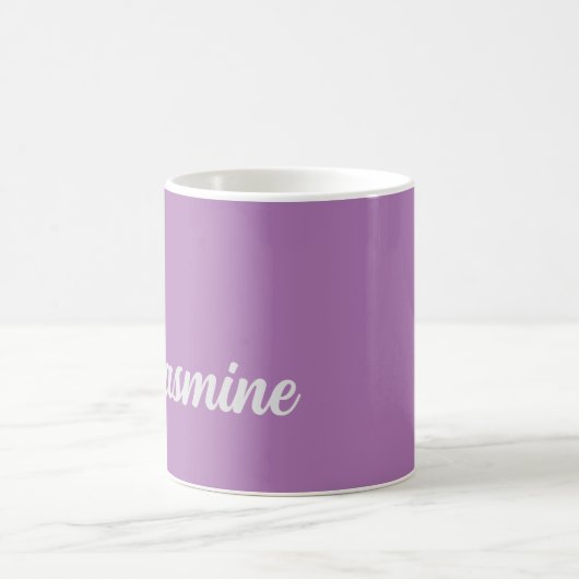 Minimalistischer Schlichter handgeschriebener Name Kaffeetasse (Mittel)