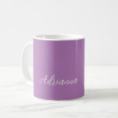 Minimalistischer Schlichter handgeschriebener Name Kaffeetasse (Vorderseite Links)