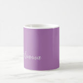 Minimalistischer Schlichter handgeschriebener Name Kaffeetasse (Mittel)