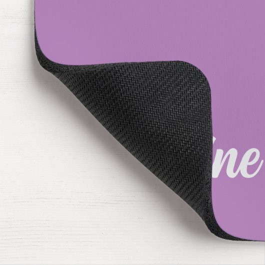 Minimalistischer Schlichter handgeschriebener Name Mousepad (Ecke)