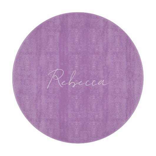 Minimalistischer Schlichter handgeschriebener Name Schneidebrett (Vorderseite)