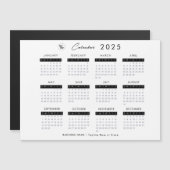 Minimalistischer Schlichter Kalender 2023 mit Firm Magneteinladung (Vorne/Hinten)