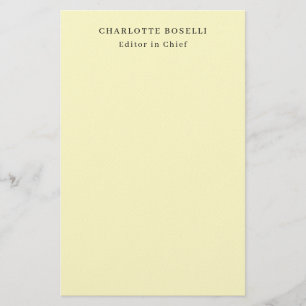 Minimalistischer schlichter klassischer profession briefpapier