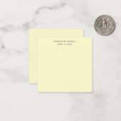 Minimalistischer schlichter klassischer profession mitteilungskarte (Vorderseite/Rückseite Beispiel)
