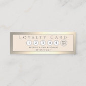 Minimalistischer, schlichter Luxus Treuekarte (Vorderseite)