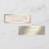 Minimalistischer, schlichter Luxus Treuekarte (Vorne/Hinten)