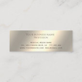 Minimalistischer, schlichter Luxus Treuekarte (Rückseite)