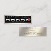 Minimalistischer, schlichter Luxus Treuekarte (Vorne/Hinten)