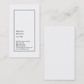 Minimalistischer Schlichter moderner Stil Beruflic Visitenkarte (Vorne/Hinten)