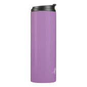 Minimalistischer Schlichter Name Lavender Calligra Thermosbecher (Nach links gedreht)