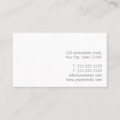 Minimalistischer Schlichter Red Songwriter Visitenkarte (Rückseite)