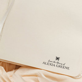 Minimalistischer Schmetterling aus der Bibliothek  Gummistempel