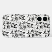 Minimalistischer Schmetterling im Design der Blume Case-Mate iPhone Hülle (Rückseite (Horizontal))