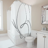 Minimalistischer Schmetterlingsduschvorhang Duschvorhang (Beispiel)