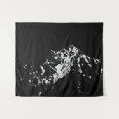 Minimalistischer, schneebedeckter Berg Wandteppich (Vorderseite (Horizontal))