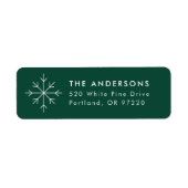 Minimalistischer Schneeflocken (Vorne)