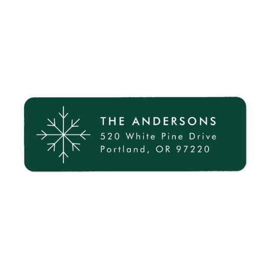 Minimalistischer Schneeflocken (Vorne)