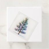 Minimalistischer Schneekiefer Geschenkanhänger (Beispiel)