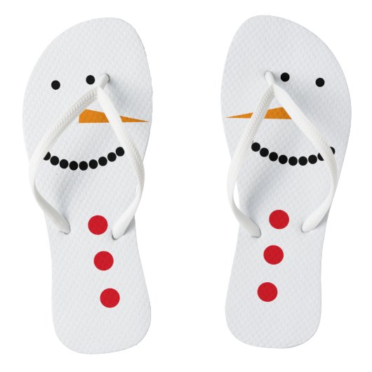 Minimalistischer Schneemann Badesandalen (Fußbett)