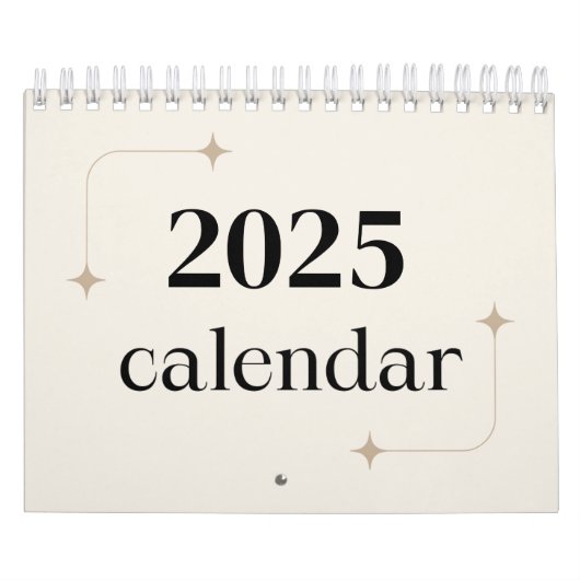 Minimalistischer Schreibtischplaner 2025 Kalender (Titelbild)