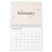 Minimalistischer Schreibtischplaner 2025 Kalender (Feb 2027)