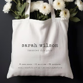 Minimalistischer Schriftart für Schreibmaschinenhe Tragetasche