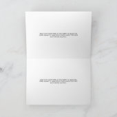 Minimalistischer Schriftart Ihre Voice-Karte Karte (Innenseite)