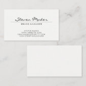 Minimalistischer Schriftart Visitenkarte (Vorne/Hinten)