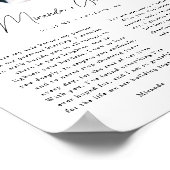 Minimalistischer Schriftzug 3-Foto Individuelle Ho Poster (Ecke)