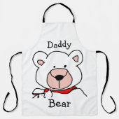Minimalistischer Schwarz-Weiß-Daddy Schürze (Vorderseite)