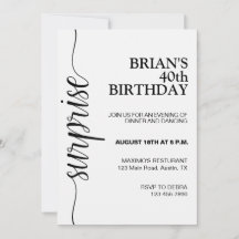 Minimalistischer Schwarz-Weiß-Erwachsener zum Gebu