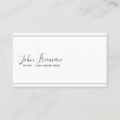 Minimalistischer Schwarz-Weiß-Notar Visitenkarte (Vorderseite)