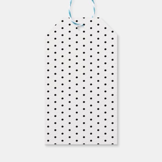 Minimalistischer Schwarz-Weiß-Weihnachtsbaum Geschenkanhänger (Rückseite)